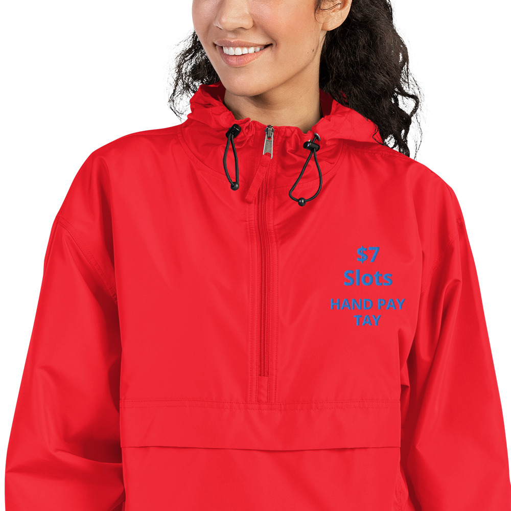$7 Slots - Hand Pay Tay Embroidered Champion Packable Jacket