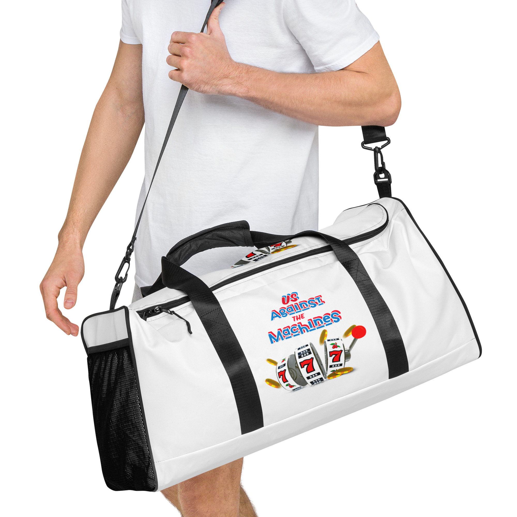 Us against the machines Duffle bag - Image 2