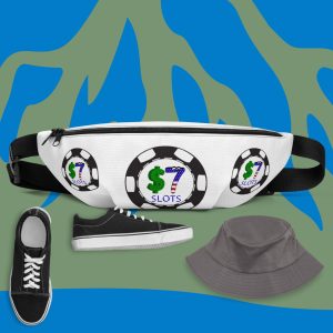$7 Slots Poker Chip Logo Fanny Pack
