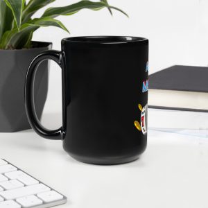 Us against the machines Black Glossy Mug