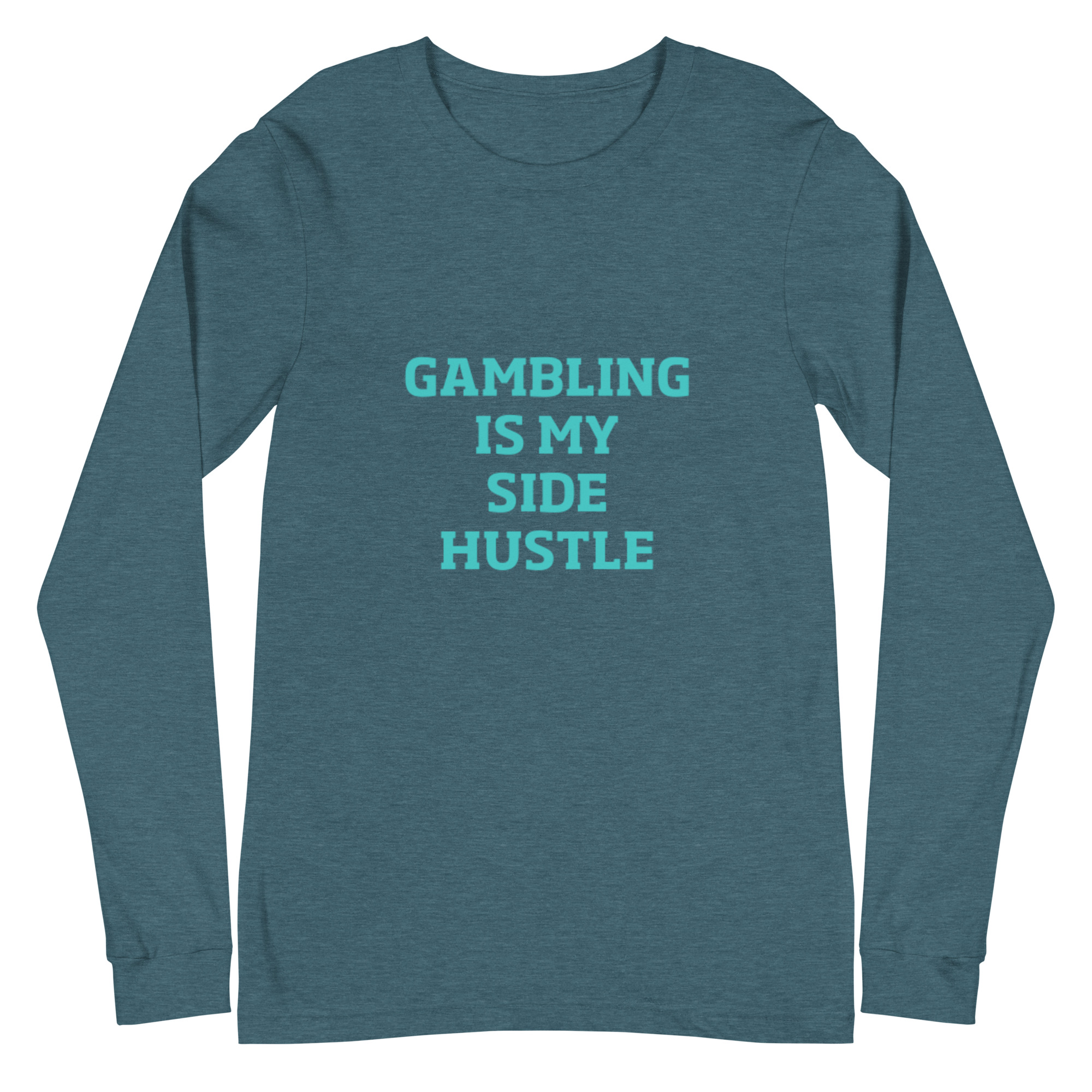 Gambling is my side hustle Unisex Long Sleeve Tee - Image 15