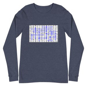 Search-a-Word in white Unisex Long Sleeve Tee