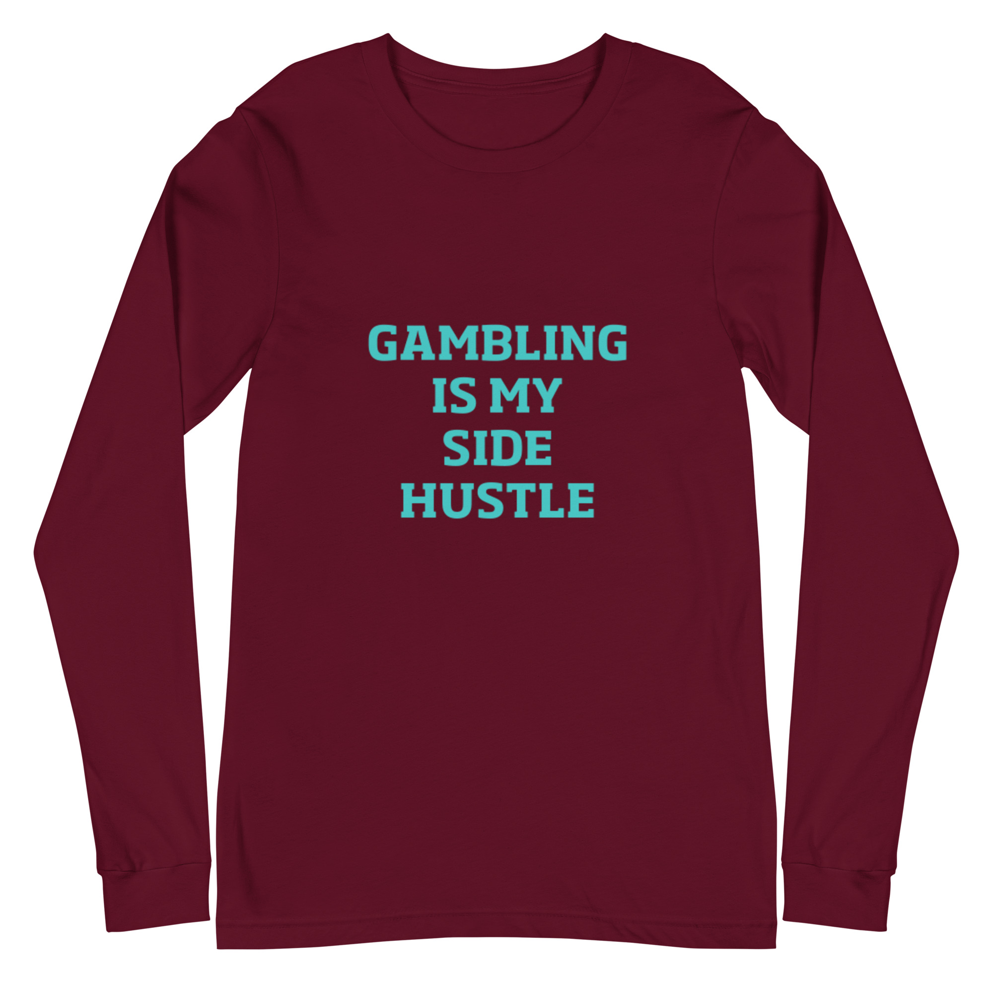 Gambling is my side hustle Unisex Long Sleeve Tee - Image 5
