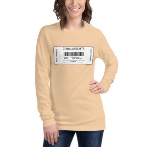 Seven Dollar Slots Cashout Ticket Unisex Long Sleeve Tee