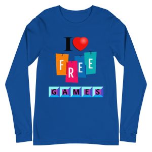 I love free games Unisex Long Sleeve Tee