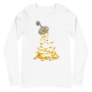 COIN SHOWER Unisex Long Sleeve Tee