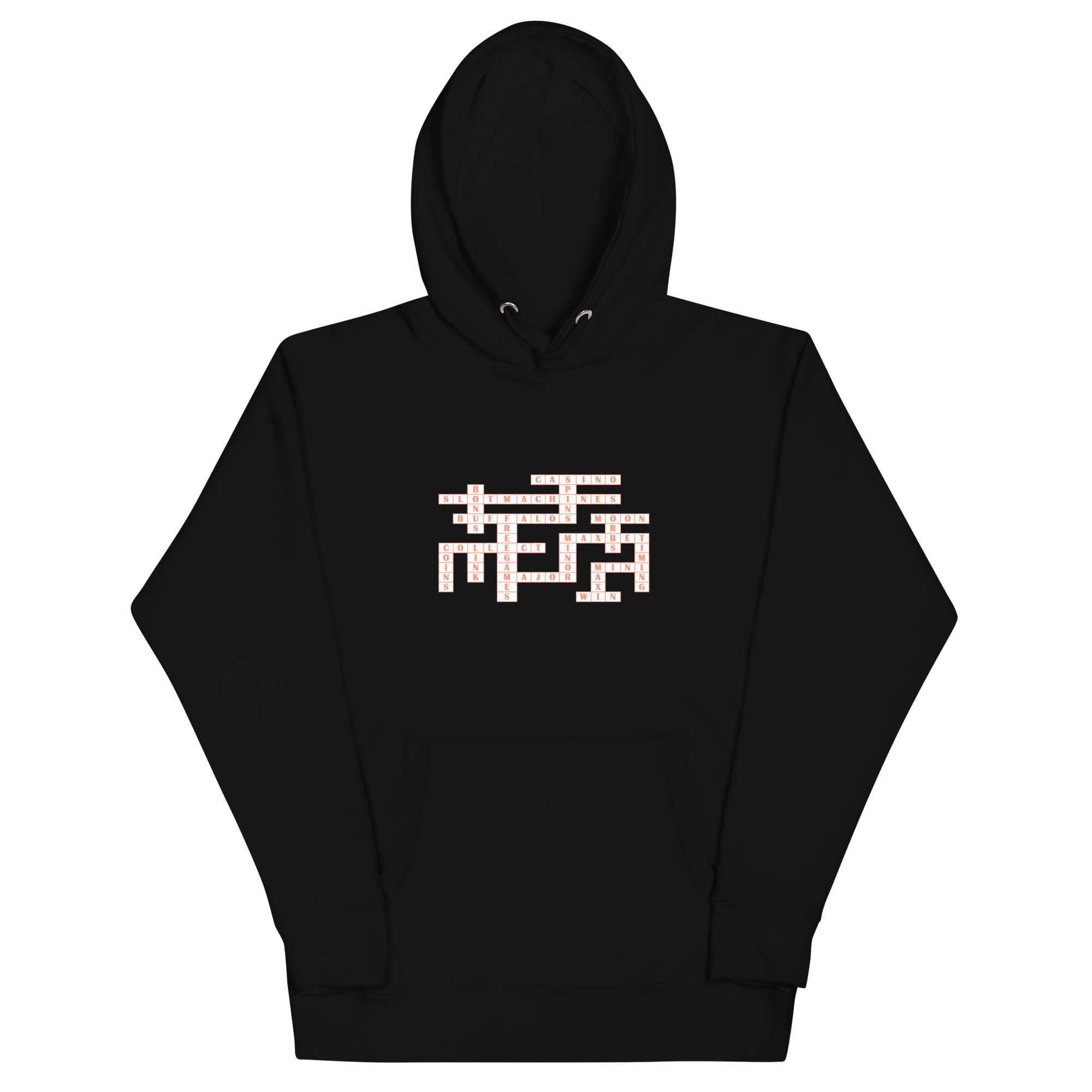 Crossword in white Unisex Hoodie
