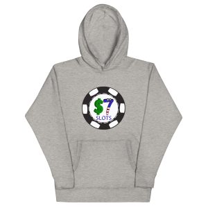 $7 Slots Poker Chip Logo Unisex Hoodie