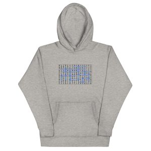 Search-a-Word in black Unisex Hoodie