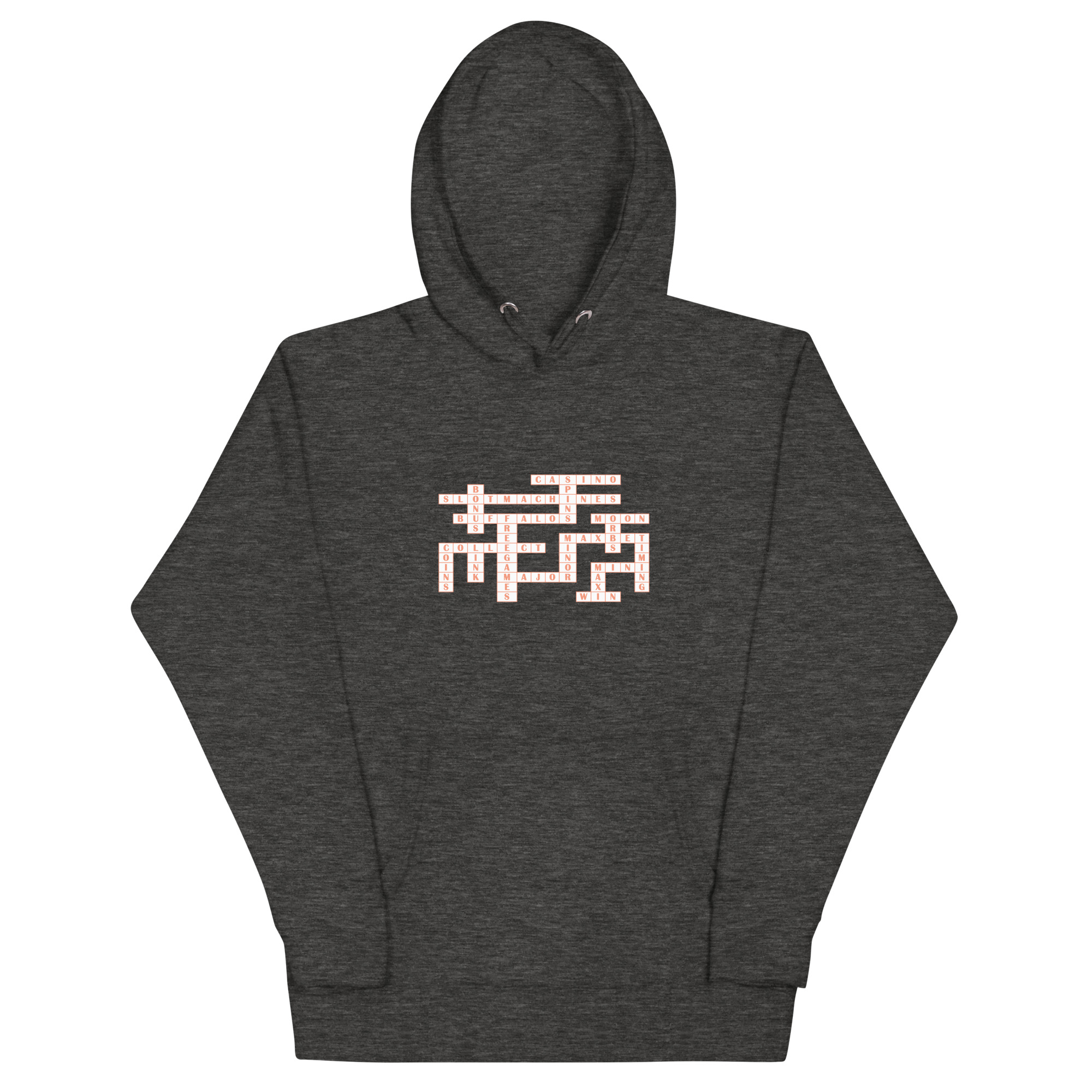 Crossword in white Unisex Hoodie - Image 7