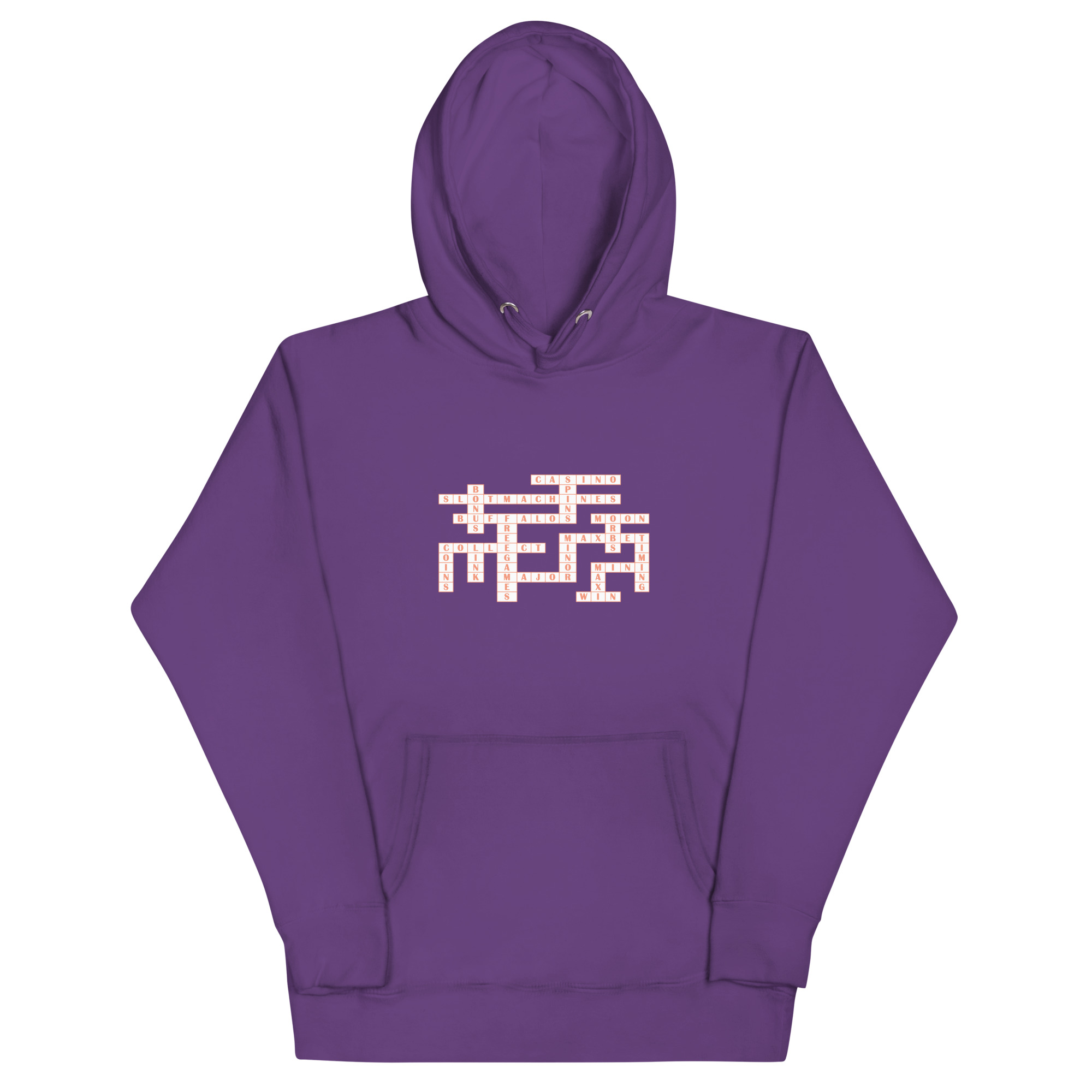 Crossword in white Unisex Hoodie - Image 11