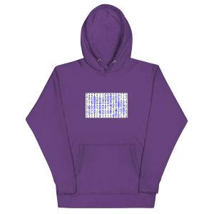 Search-a-Word in white Unisex Hoodie