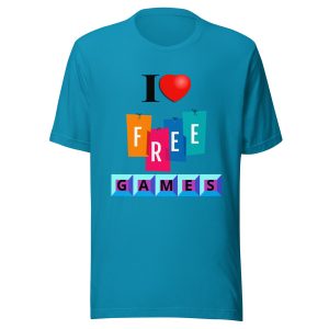 I love free games Unisex t-shirt