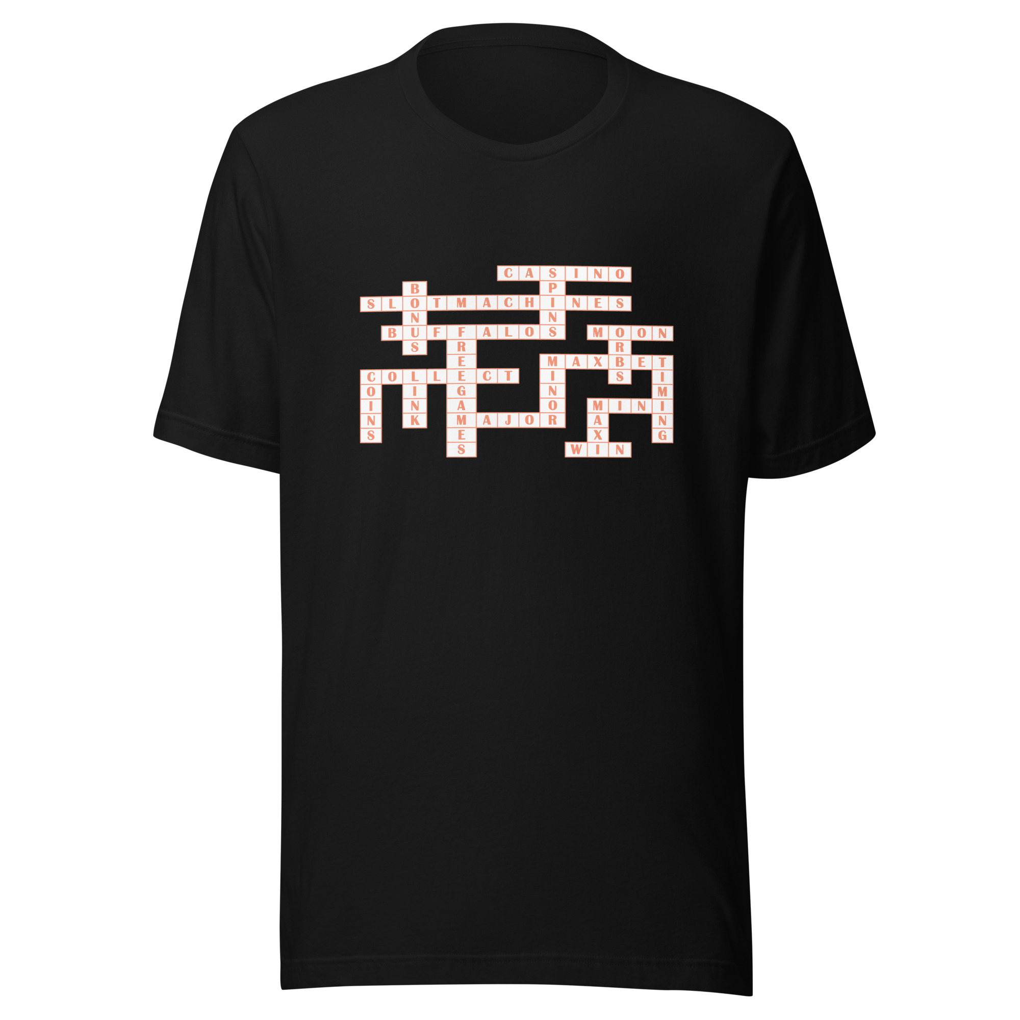 Crossword in white Unisex t-shirt - Image 4
