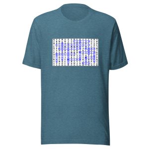 Search-a-Word in white Unisex t-shirt