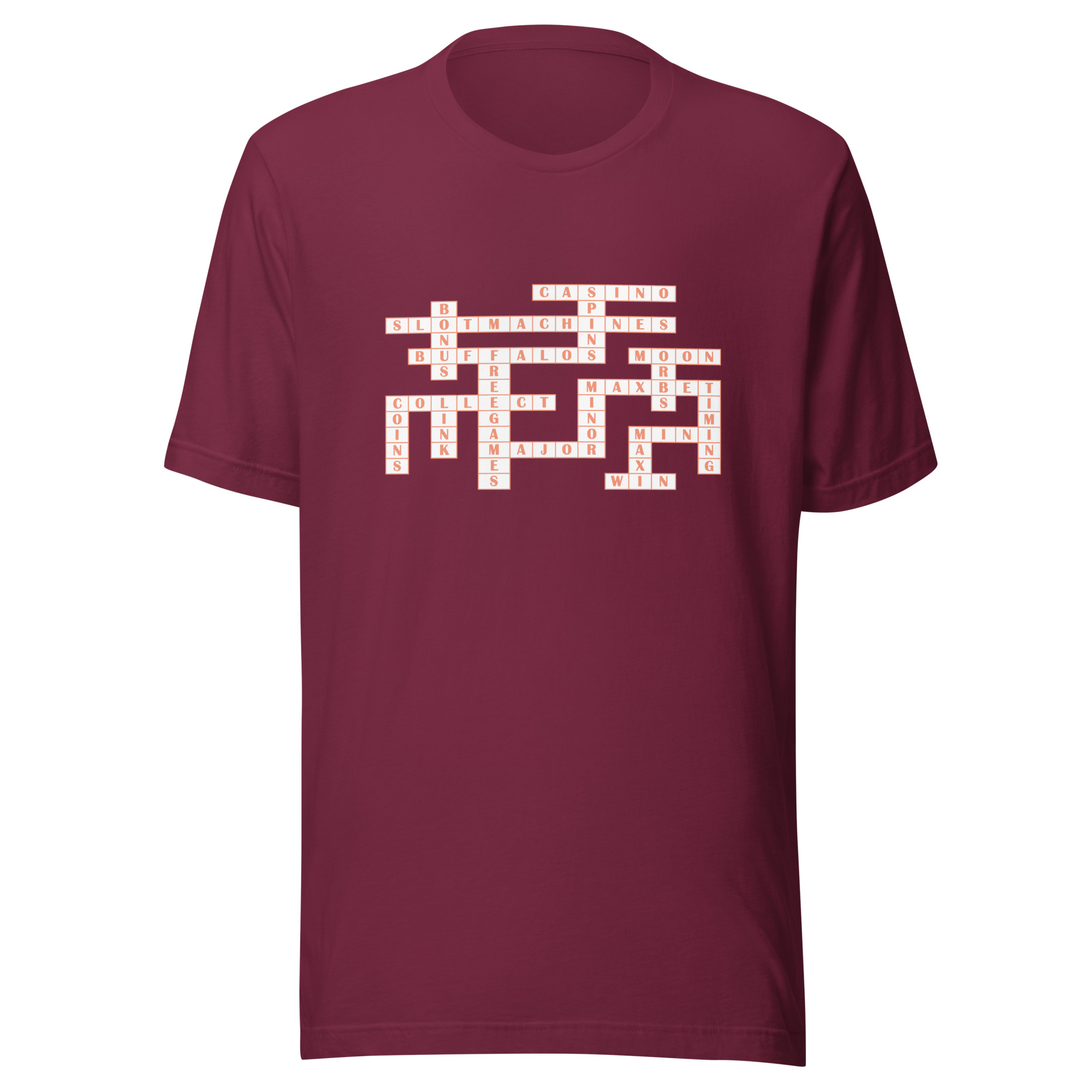 Crossword in white Unisex t-shirt