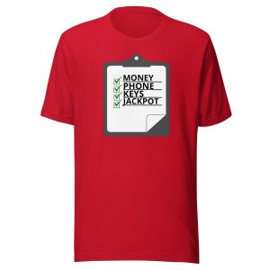 Money Phone Keys Jackpot Unisex t-shirt