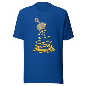 Coin Shower Unisex t-shirt