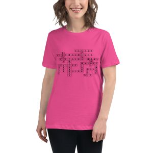 Crossword in black Women's Relaxed T-Shirt