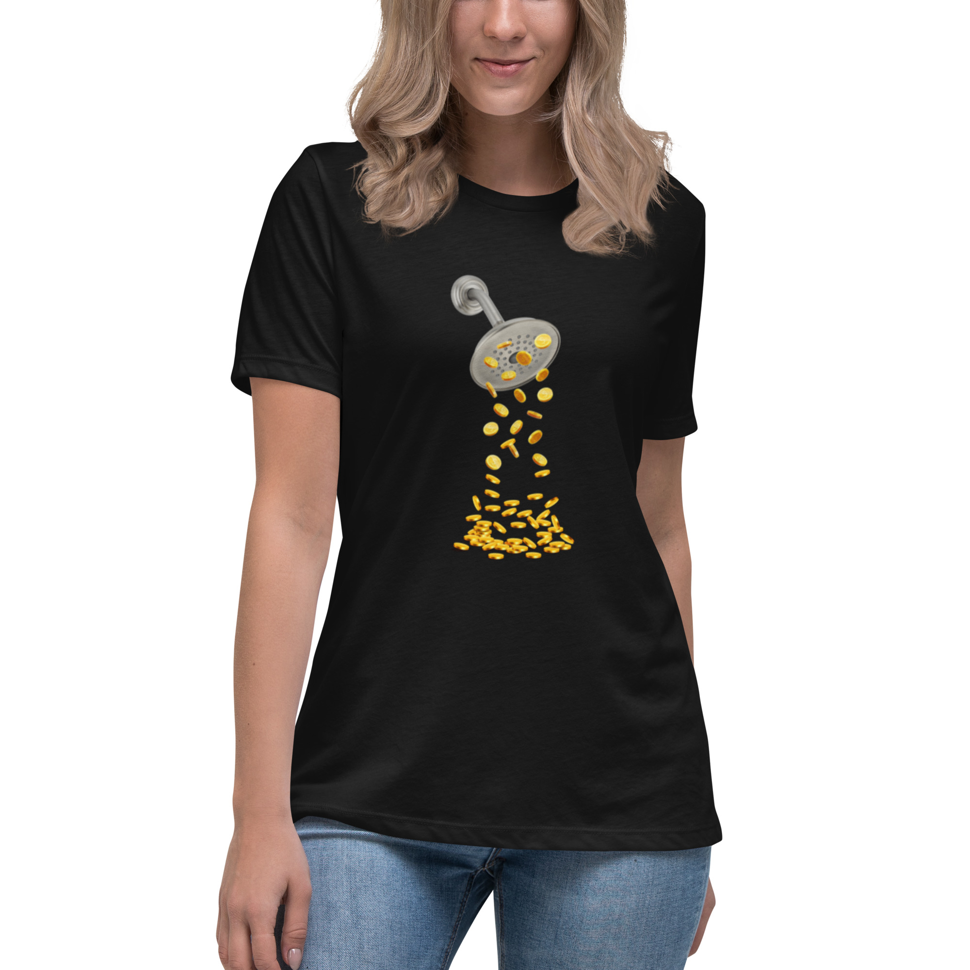 COIN SHOWER Women's Relaxed T-Shirt - Image 3