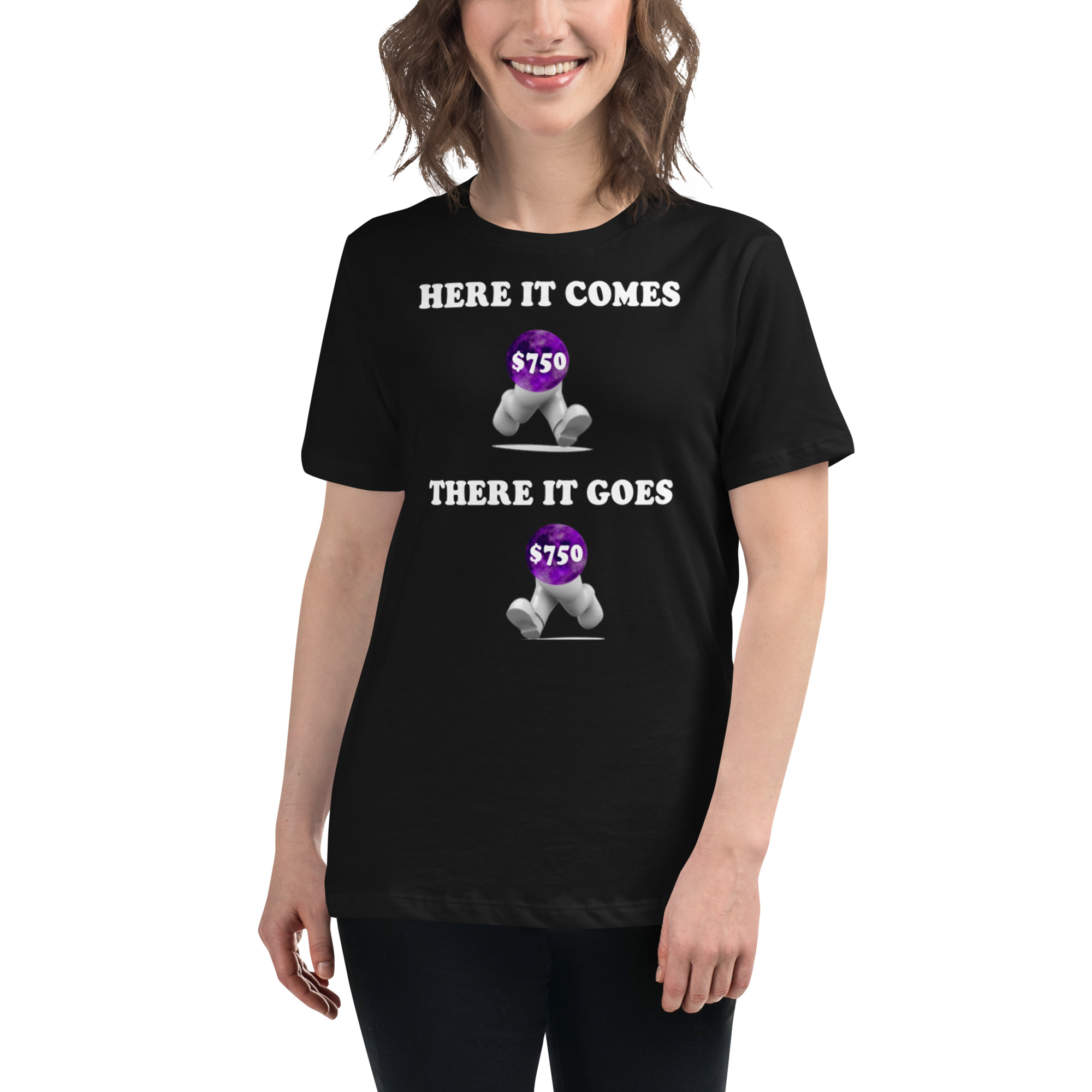 Here it comes there it goes Women's Relaxed T-Shirt - Image 4