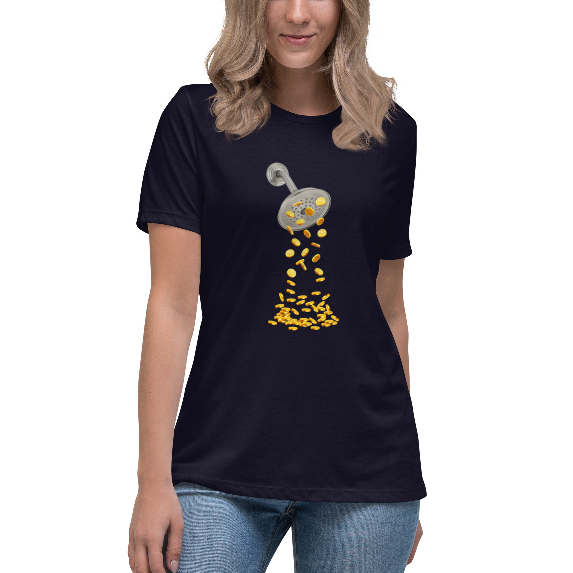 COIN SHOWER Women's Relaxed T-Shirt