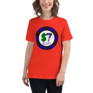 Limited Edition $7 Slots Poker Chip Logo Women's Relaxed T-Shirt